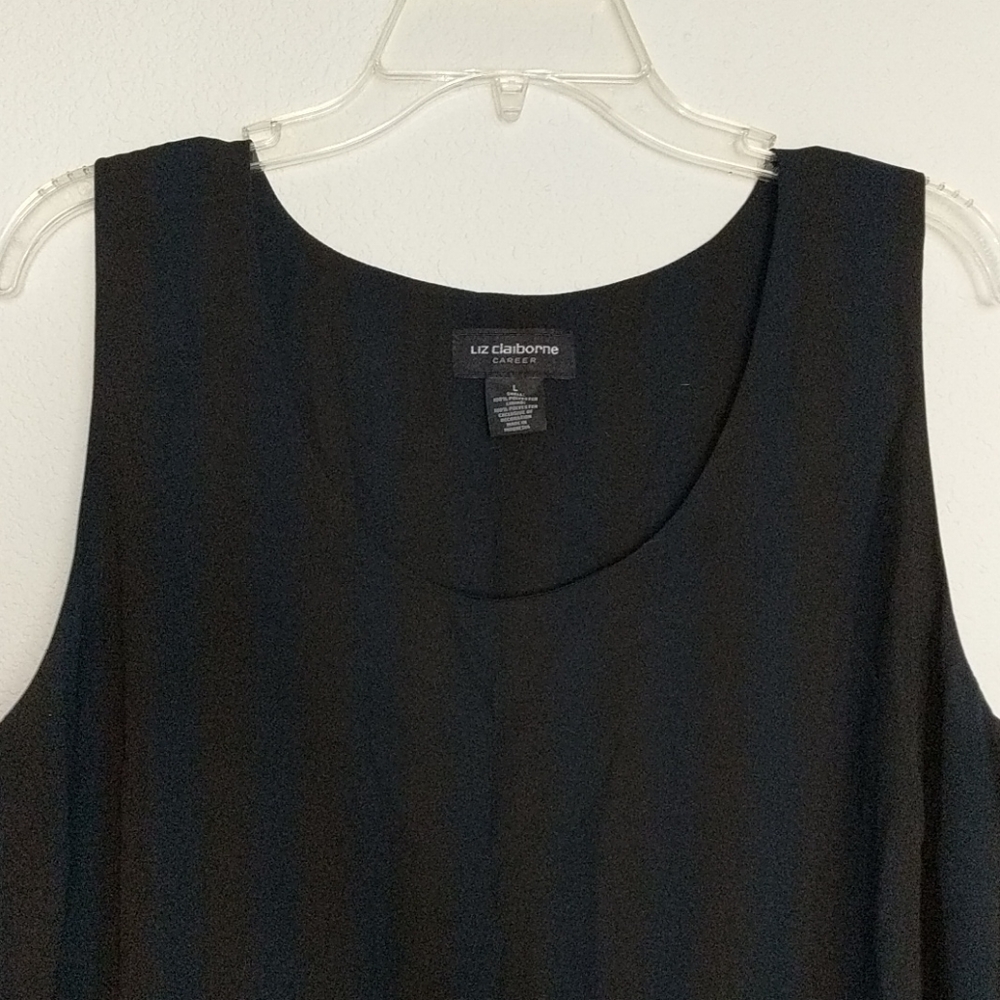 Black dressy tank top L